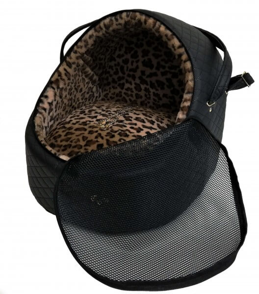EG Car igloo Square BLACK + LEOPARD Autositz