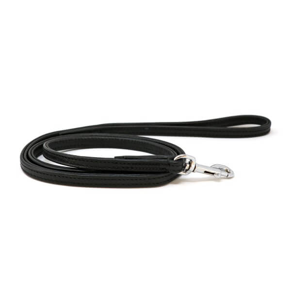 Panama Leder Leine Schwarz