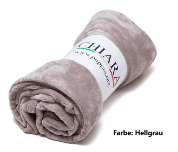 CA SWEET Fleecedecke Hellgrau