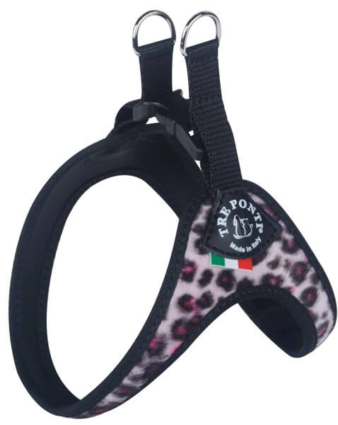 TRE PONTI Easy Fit Geschirr Leopard Pink