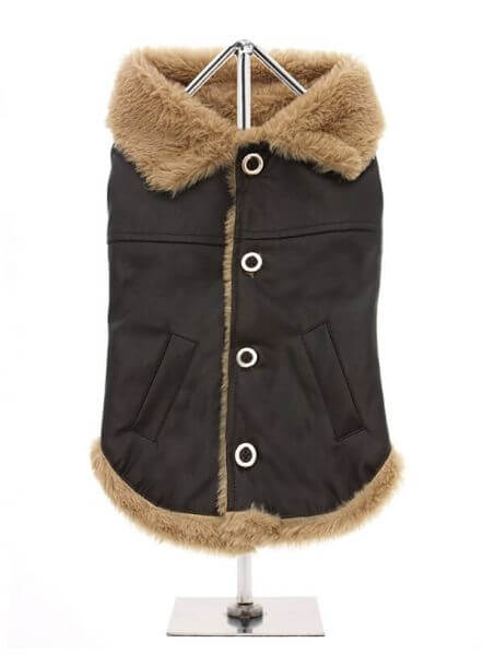 UP BROWN FLYING Lederjacke