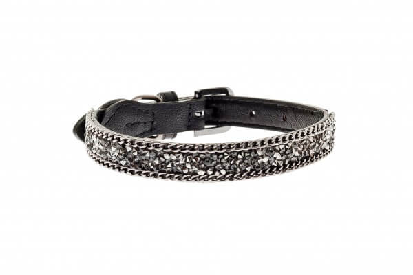 FB BRILLI-BRILLI Lederhalsband Schw