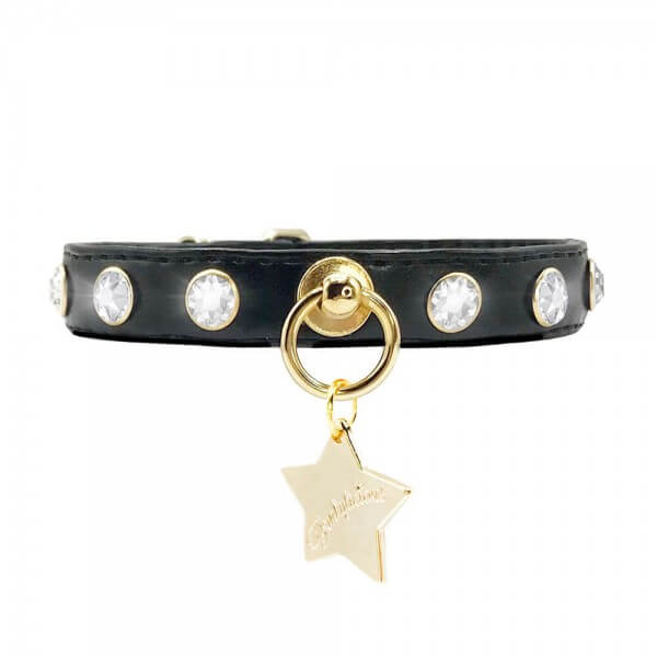 FL CRYSTALS BLACK Halsband