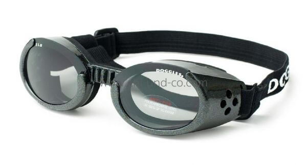 ILS METALLIC BLACK FRAME / SMOKE LENS Schutzbrille