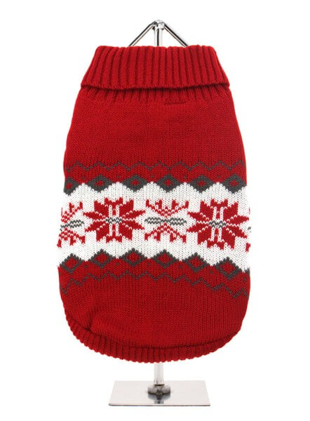 UP Red Snowflake Sweater