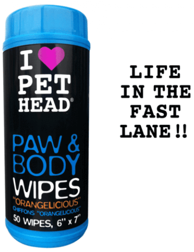PET HEAD PAW & BODY WIPES - Tücher für Pfoten & Körper (50 Stk)