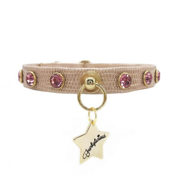 FL CRYSTAL ROSE GOLD Halsband