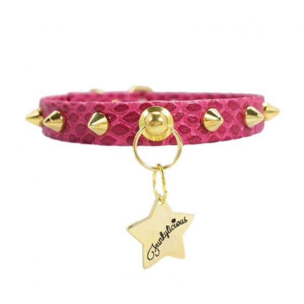 FL PUNK SNAKE FUCHSIA Halsband